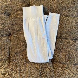 Gymshark Women’s Size Large Athletic Light Gray Leggings
